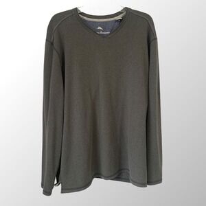 Tommy Bahama 2XL Mens V Neck Pullover Gray Soft